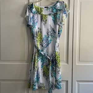Worthington White Floral Dress NWT